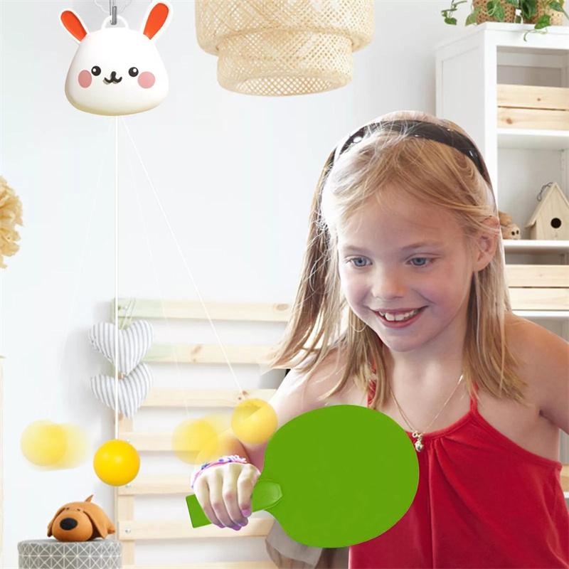 Kids Hanging Table Tennis Trainer Set