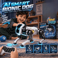 AI Smart Bionic RC Robot Dog – Programmable Robot Pet with LED Lights, Music & Stunt Actions