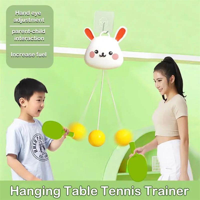 Kids Hanging Table Tennis Trainer Set