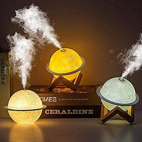 Saturn Globe Humidifier & Night Light – Planet-Inspired Cool Mist