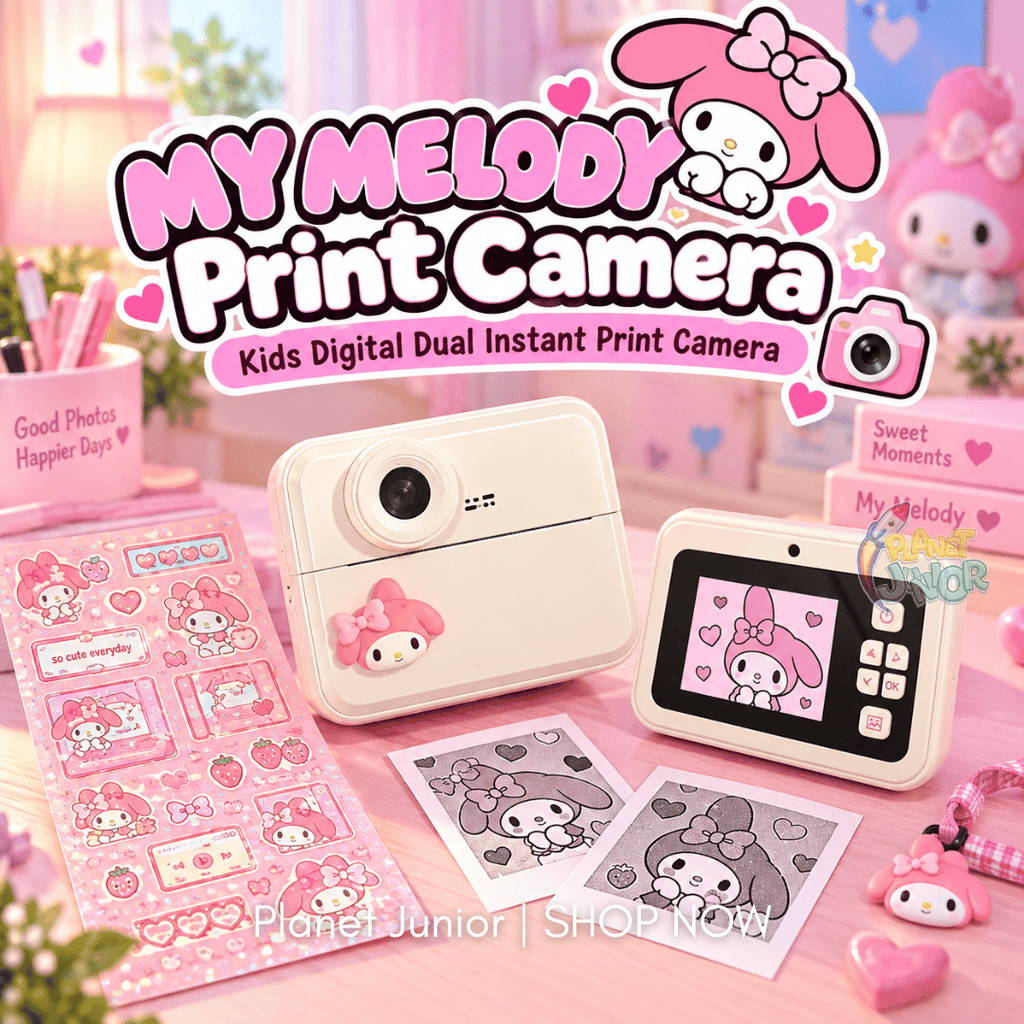 My Melody Kids Digital Dual Instant Print Camera