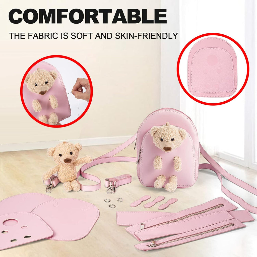 DIY Cute Bear Backpack Sewing Kit