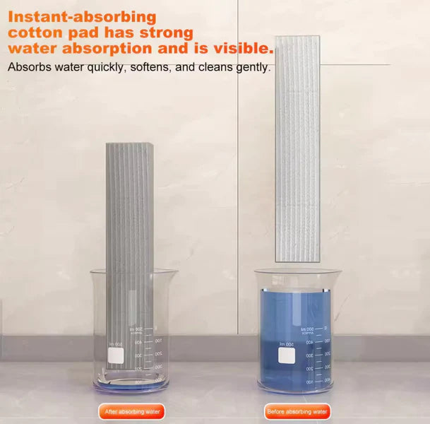 Foldable Squeeze Mop with Self-Wringing Base