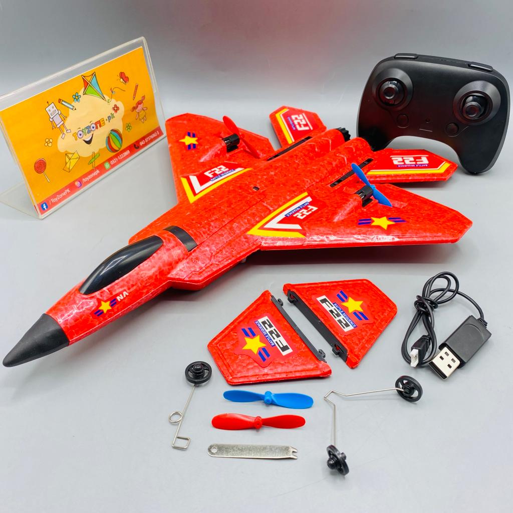 🚀 Kids Remote Control Foam Airplane with Double Battery