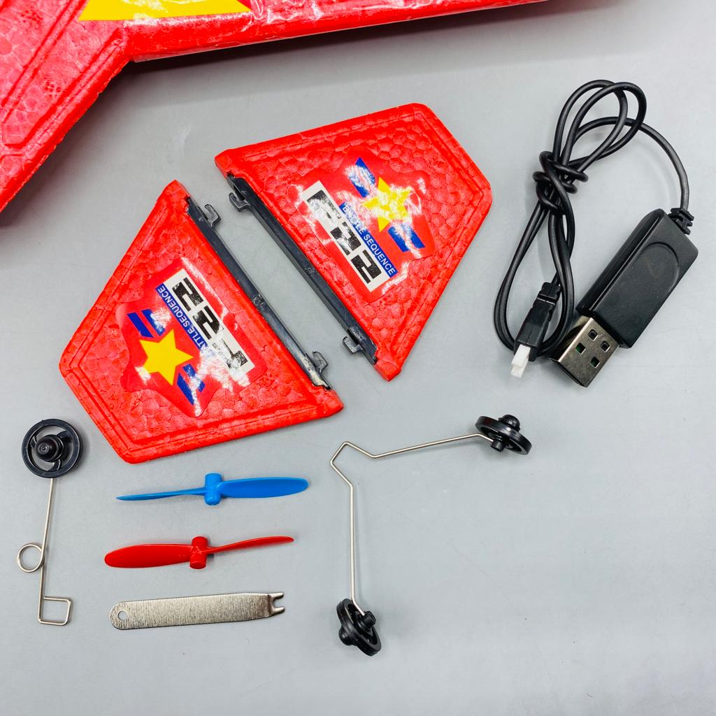 🚀 Kids Remote Control Foam Airplane with Double Battery