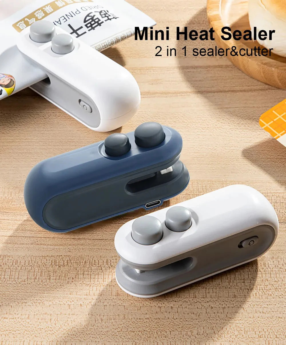 Mini Portable Bag Sealer – Keep Food Fresh & Store Longer