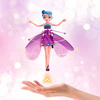 Magical Flying Fairy Princess Doll — Hand Sensor Interactive Toy with Lights & Flying Action
