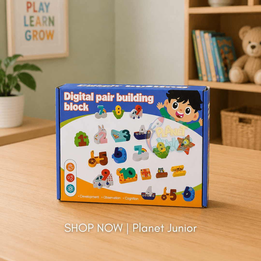 Digital Pet Number Building Blocks Matching Toy for Kids